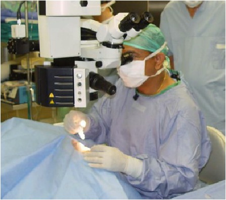 Dr. Thomas John, Eye surgery training