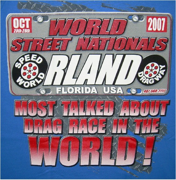 World Street Nationals 2007 Tank Top  Color:Blue   Size:Medium  NEW