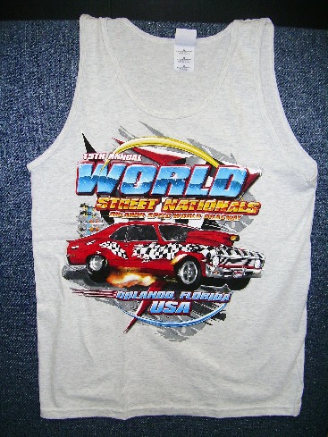 World Street Nationals 2007 Tank Top  Color:Grey  Size:Medium  NEW