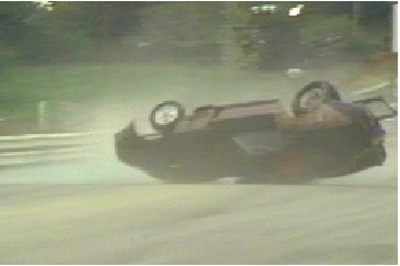 Vette Crash at GM Nationals 2  Gateway Dragway
